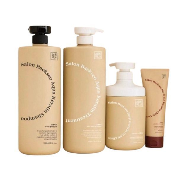 Увлажняющий кератиновый шампунь отливант  "Salon baekseo" aqua keratin shampoo  250 мл 154 фото