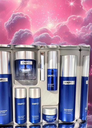 Антивіковий  зволожуючий набір CNP blue microlift cyto complex  77 фото