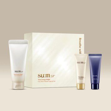 Набор для сияющей кожи  "Sum37" "Time Energy Bright Clay Pack Cleanser " 178 фото